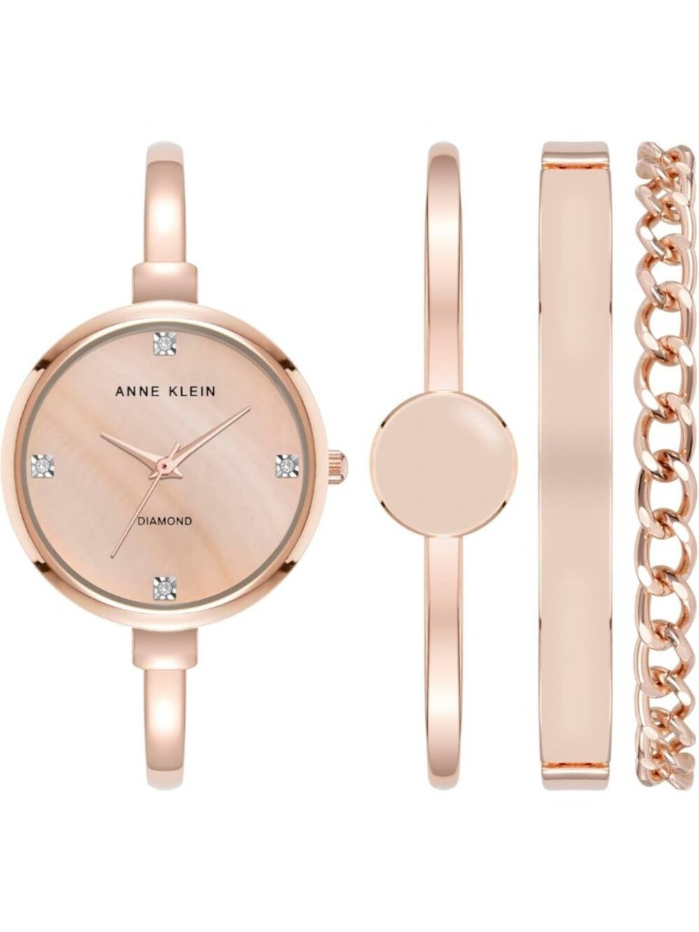 Chic Women's Bangle Watch & Bracelet Set - Elegant Accessories for Any Occasion